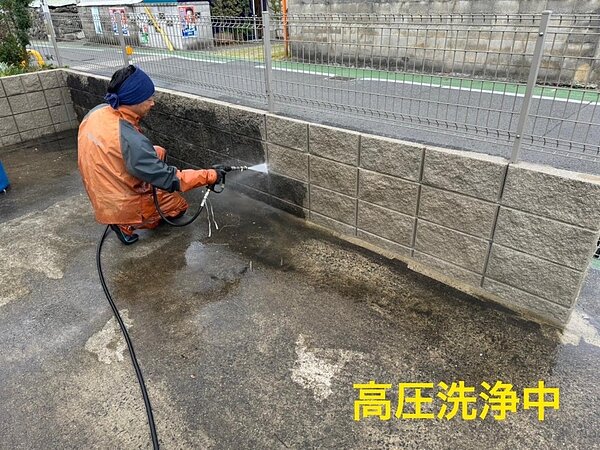 土間洗浄【大村市で塗装なら光洋へ】の画像