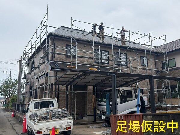 足場仮設　　【大村市　外壁塗装は光洋】の画像