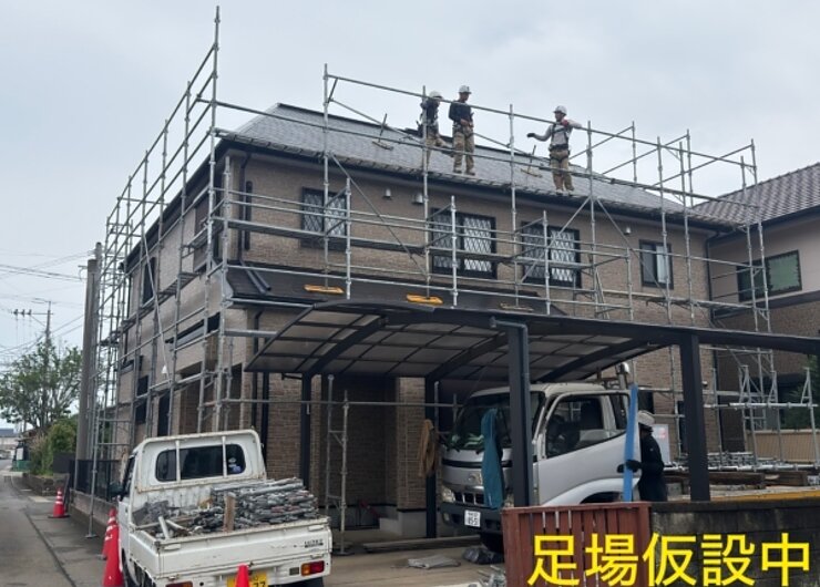 足場仮設　　【大村市　外壁塗装は光洋】のイメージ