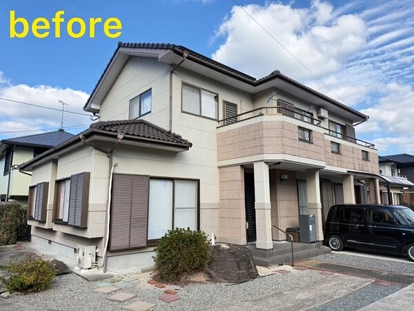 before、after　【家の塗替え　大村市光洋へ】の画像